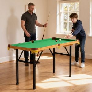 Table de billard pliable Mini-table de billard 2 files dattente 16 boules triangulaire brosse vert