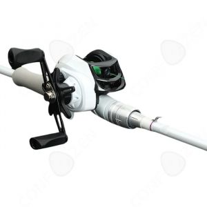 Canne &agrave; p&ecirc;che 18m Carbone haute r&eacute;sistance L&eacute;ger haute performance Scion ultra sensible Roue &agrave; gouttes deau main droite blanc