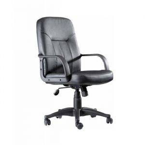 Chaise exécutive - PIQUERAS Y CRESPO - Villa - Ergonomique - Réglable en hauteur - Noir synthétique