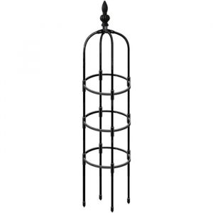 Ob&eacute;lisque de plantes de jardin Treillis de jardin d&rsquo;ob&eacute;lisque de tour en m&eacute;tal pour vignes grimpantes et fleurs 150cm
