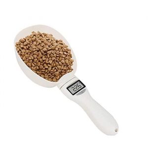 Cuill&egrave;re &agrave; Mesurer Cuill&egrave;re &agrave; Mesurer &Eacute;lectronique Cuill&egrave;re &agrave; Nourriture pour Animaux Balance de Cuisine (Blanc)