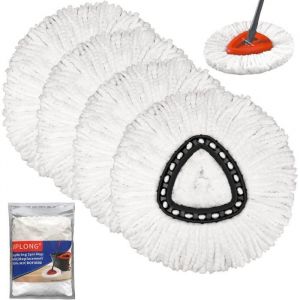 Lot de 4 t&ecirc;tes de rechange pour balai &agrave; franges O Cedar Spin MopNettoyage facileT&ecirc;te de balai en microfibre360 [492]