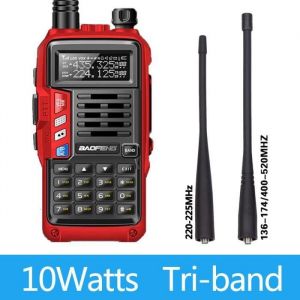 Talkies Walkiestalkie-walkie Portable UV-S9 Pluspuissant émetteur-récepteur Radio CB à longue portée de 10km- red[A745806]