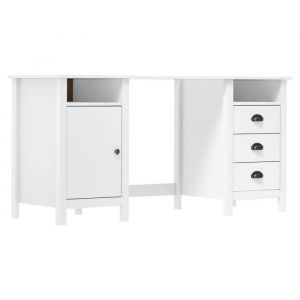 Bureau - Hill Range - Blanc - 150x50x74 cm - bois Bureau Hill Blanc 150x50x74 cm - bois de pin solide 58146