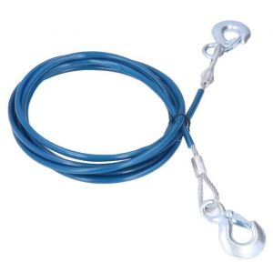 Mxzzand corde de sangle de remorquage Mxzzand C&acirc;ble de remorquage en acier C&acirc;ble de remorquage de voiture 4m x 10mm auto barre