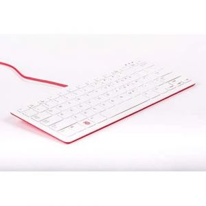 Clavier USB - RASPBERRY PI - SC016 - Rouge/Blanc - 79 touches - 3 ports USB 2.0