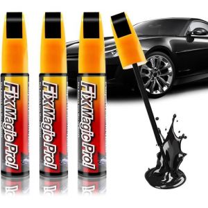 3Pcs Stylo Retouche Peinture Carrosserie Stylo Rayure Voiture Noire Stylo Peinture Voiture Stylo Retouche Peinture
