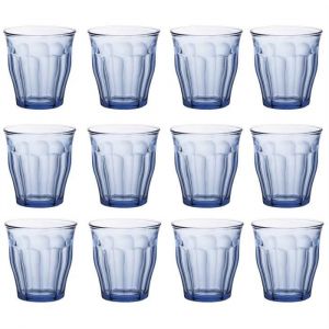 Duralex Picardie eau - jus traditionnel Gobelets - 220ml - Bleu - Paquet de 12