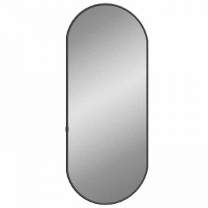 Bon plan Miroir mural - JILI HOT - Miroir Suspendu d&eacute;cor Noir 60x25cm Ovale - Pour chambre/salon Thome5488798
