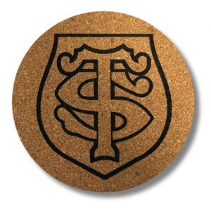 Dessous de Verres Stade Toulousain Rugby en Liège 10pcs  Sous verre 9 cm Verres Bière Cocktails Vin Cadeau Apéritif Soirée