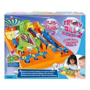 Jeu Tricky Bille Niveau 2 - Labyrinthe Circuit de billes Course dobstacles - Parcours infernal - Set Jeu daction enfant + carte