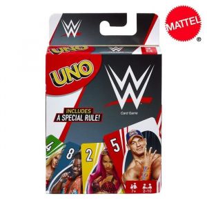 Jeux de SociétéMattel jeux UNO WWE jeu de cartes famille drôle divertissement jeu de société amusant Poker cartes à - Type UNO WWE