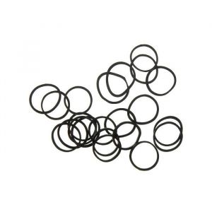 Coiffeo - Sachet de 400 élastiques noirs - 16 mm