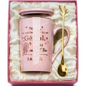 Gift Woman Gift Woman Mug 400ml Birthday Woman-e Gift Set Mug Rosa Marble Ceramic Personalised Gi COFFRET CADEAU BIEN-ETRE A TEL