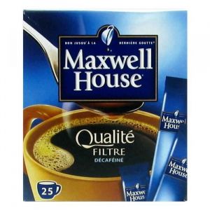 Maxwell House caf&eacute; d&eacute;caf&eacute;in&eacute; en sticks 45g