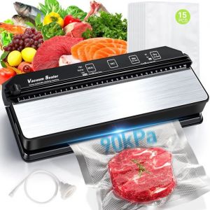 Machine Sous Vide Alimentaire 90Kpa Appareil Mise Sous Vide Alimentaire Sec Et Humide &Agrave; Double Pompe Tout En 1 Sous