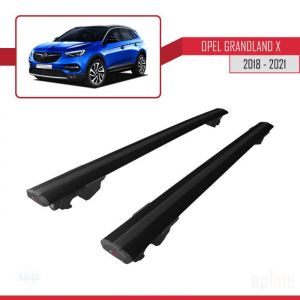 Barres de Toit - Opel - Grandland X - Aluminium - Noir - HOOK Modèles