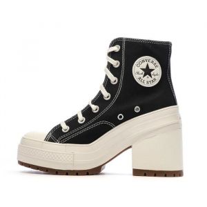 Baskets Noire/Blanche Femme Converse De Luxe Heel