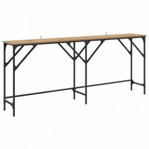 Style Élégance Chic - Table Console Table de Canapé étroite Tables Dentrée Bout de Canapé chêne artisanal 180 x 29 x 75 cm