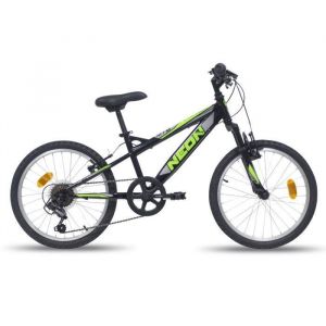Vélo enfant VTT 20 Fourche Télescopique  équipé de 6 vitesses par poignée tournante  avec dérailleur Shimano TY21 + Freins
