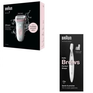 BRAUN &Eacute;pilateur Silk Epil 7-000 + BRAUN Mini-tondeuse FG1106 BIKINI