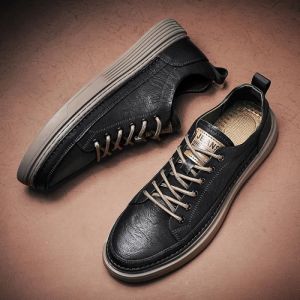 Chaussure mocassin homme Noir cuir PU Basket casuel Chaussure de ville mariage chaussure cérémonie soirée Derby costume garçon