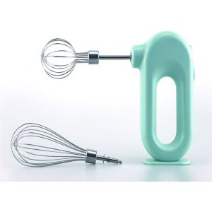 Batteur à main électrique sans fil domestique batteur à œufs portatif rechargeable par USB (vert)