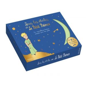 Coffret - Petit Prince - Sous les &eacute;toiles - Album pour enfants - D&eacute;corations phosphorescentes - 10 pi&egrave;ces