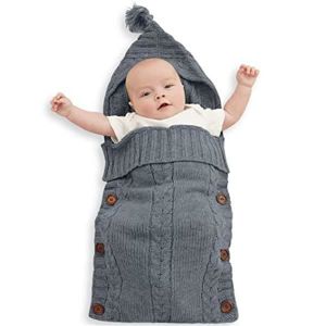 ROCK Nid dange - Couvertures demmaillotage - Convient pour 0-6 mois - Gris fonc&eacute;