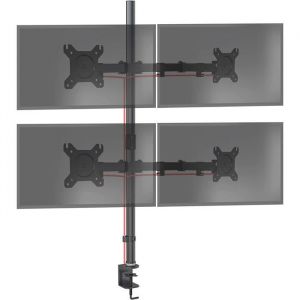 Duronic DMT154 Bras pour 4 Moniteurs dOrdinateur  Support décrans PC articulé pour Bureau avec Potence de 100 cm  VESA 75 100