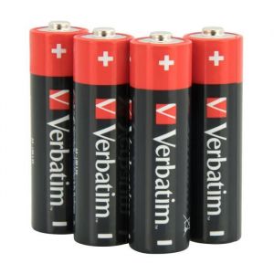 Verbatim Piles alcalines AA Alcaline Cylindrique 15 V 10 pièce(s) AA Noir Rouge