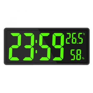 Réveil Numérique LED - YNKKVRE - Horloge Murale - Température - Date - USB
