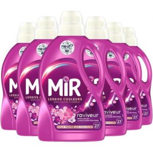 Lessive Liquide - MIR - Couleur - Explosion Florale - 27 Lavages - Formule 3en1