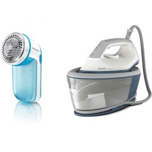 Centrale Vapeur - PHILIPS - BXA0019/00 -​ S&eacute;rie 2000 - 6 bars - 1.4L - Bleu/Blanc - accessoire inclus rase bouloche
