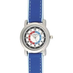 Montre pédagogique Laval XVII bleu - Enfant