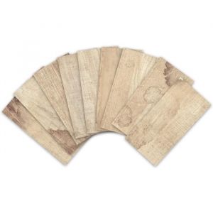 27pcs Stickers Carrelage Rectangulaire Auto-adh&eacute;sif en PVC Autocollant en Tuile Imperm&eacute;able Effet 3D Carreaux Adh&eacute;sif pour A284