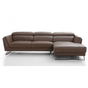 Canap&eacute; dangle en cuir HILONA - Angle Droit