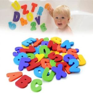 Lettres et Chiffres de Bain pour B&eacute;b&eacute;sJouets de Douche en Mousse36 lettres et chiffresCadeaux pour gar&ccedil;ons et filles