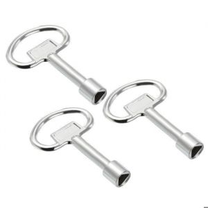 Clé serrure VOCOSTE 13x8 Douille triangle pour Armoire électrique Vanne Ascenseur Compteur gaz eau Boîte outils Serrure panneau