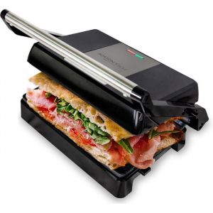 Grill Master 3 En 1 : Gril &Eacute;lectrique Presse &Agrave; Sandwich Et Panini. Plaques En C&eacute;ramique Antiadh&eacute;sives Ouverture &Agrave; 180&deg;Plaq[C520]
