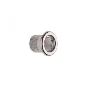 Enjoliveur de trop plein chrom&eacute; diam&egrave;tre 24 mm longueur 26 mm