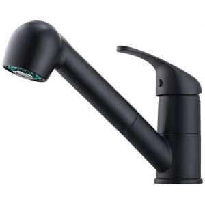 Mitigeur Cuisine Noir avec Douchette Extractible 2 Modes de Jet Robinet d&eacute;vier - HOMELODY