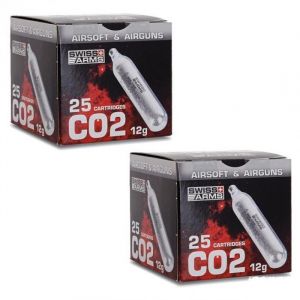 50 SPARCLETTES CO2 ( OU CARTOUCHE ) STANDARD 0.12G DE HAUTE QUALITE SPECIALEMENT ADAPTEES A TOUS LES MODELES CO2.