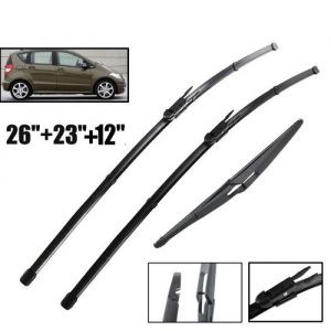 Lot de 3 Balais dessuie-glace avant et arri&egrave;re pour Mercedes Benz A-Classe W169 2004-2012 B-Classe W245 2005-2011