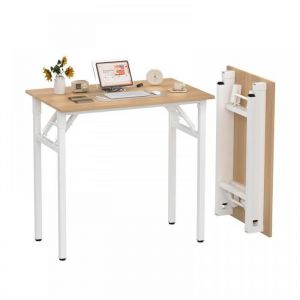 MIPAN.80 x 50 x 76 cm Bureau Dangle - Bureau Enfant Marron  - Pliable  - Pour bureau &eacute;tude maison bureau