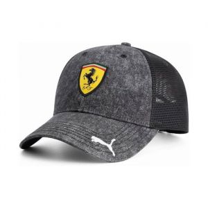 Casquette Trucker PUMA Scuderia Ferrari F1 noire pour adulte