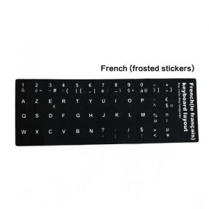 2PCS Sticker Fran&ccedil;ais AZERTY Pour Touches de Clavier Ordinateur Portable
