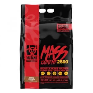 Mutant Masse Extre 20lbs Triple chocolat Mutant Gainers - Prise de Masse