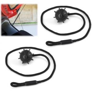 2Pcs Voiture Corde de Fixation Cordon Plage Arriere Universelle Cordon pour &Eacute;tag&egrave;res Clip Fixation Plage Arri&egrave;re Corde Coffre