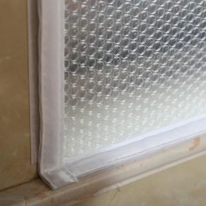 Kit Disolation de Fen&ecirc;tre lhiverFilm Fenetre IsolantRideaux IsolantCouverture de Fen&ecirc;tre en PlastiqueContre Froid 80x120cm